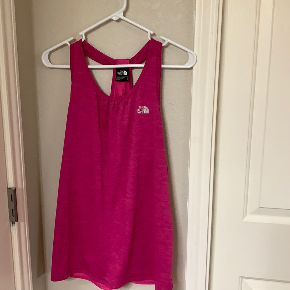 Pink North Face tank